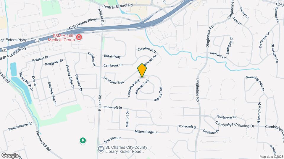 4610 Chippewa Way Map and Location Details