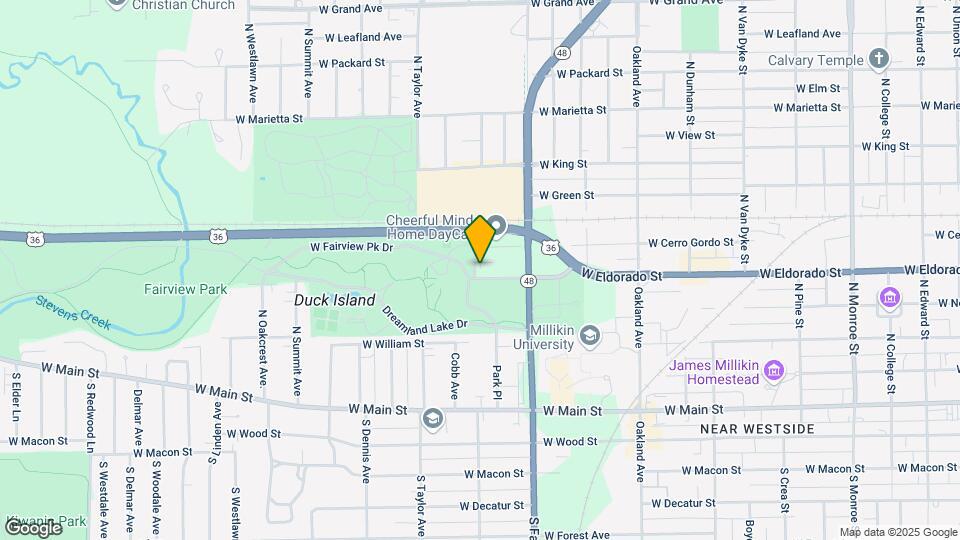 1344 W Eldorado St Map and Location Details