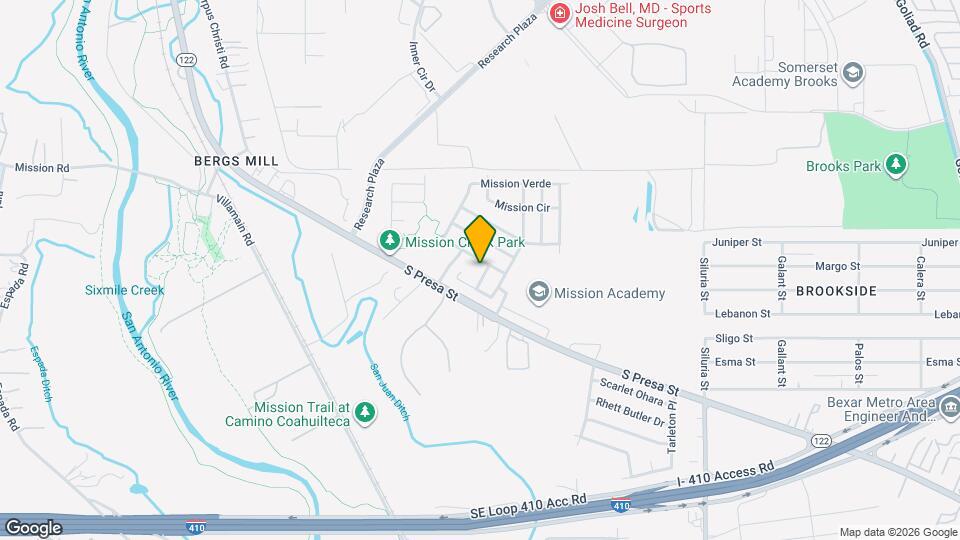 9211 Mission Run Map and Location Details