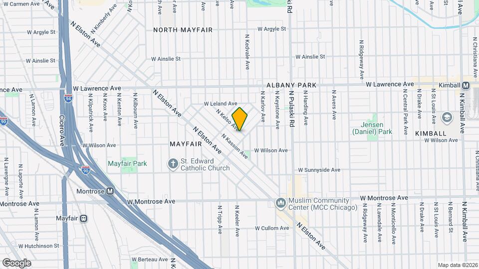 4606 N Kelso Ave Map and Location Details