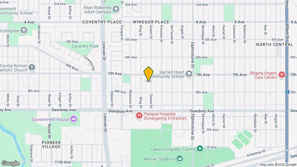 1336 Queen St Map and Location Details