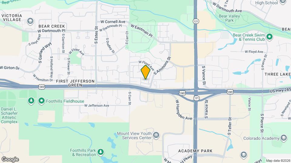 3461 S Ammons St Map and Location Details