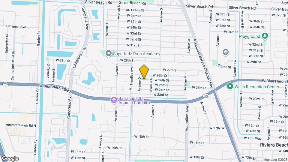 1321 W 26th St Map and Location Details