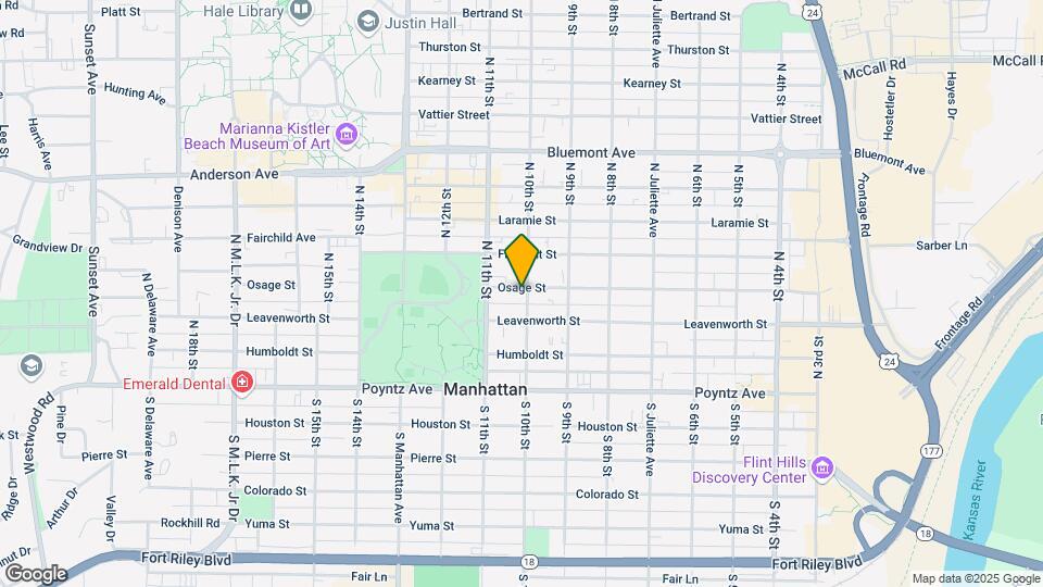 1001 Osage St Map and Location Details