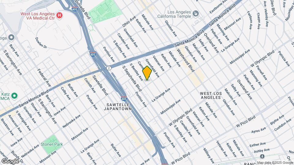 1862 S Bentley Ave, Unit 201 Mapa y Detalles de la Ubicación