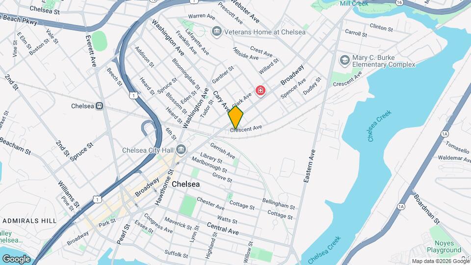 61 Crescent St Map and Location Details