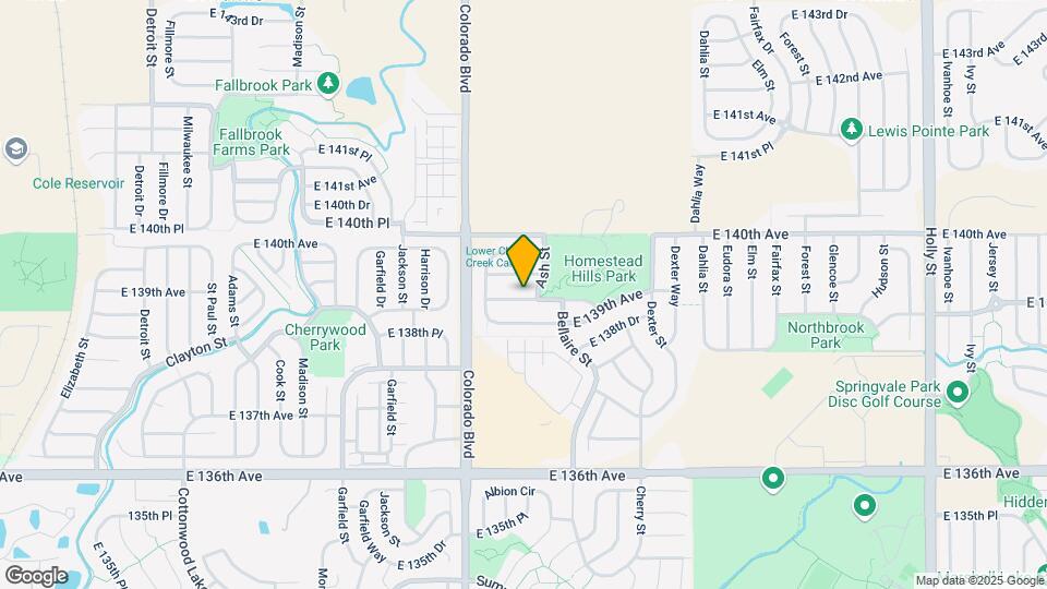 4187 E 139th Dr Map and Location Details