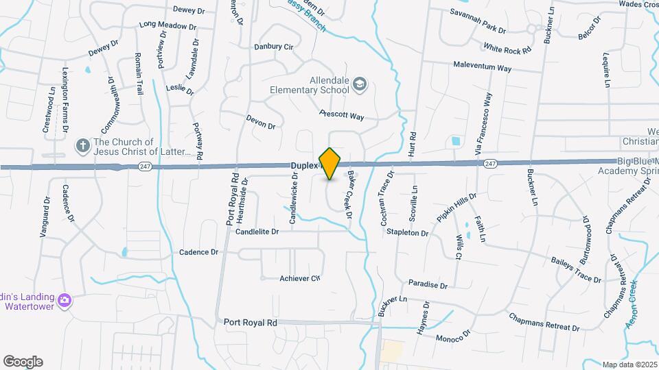 110 Baker Springs Ln Map and Location Details