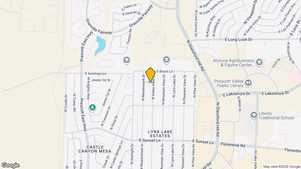 3676 N Valley View Dr Map and Location Details