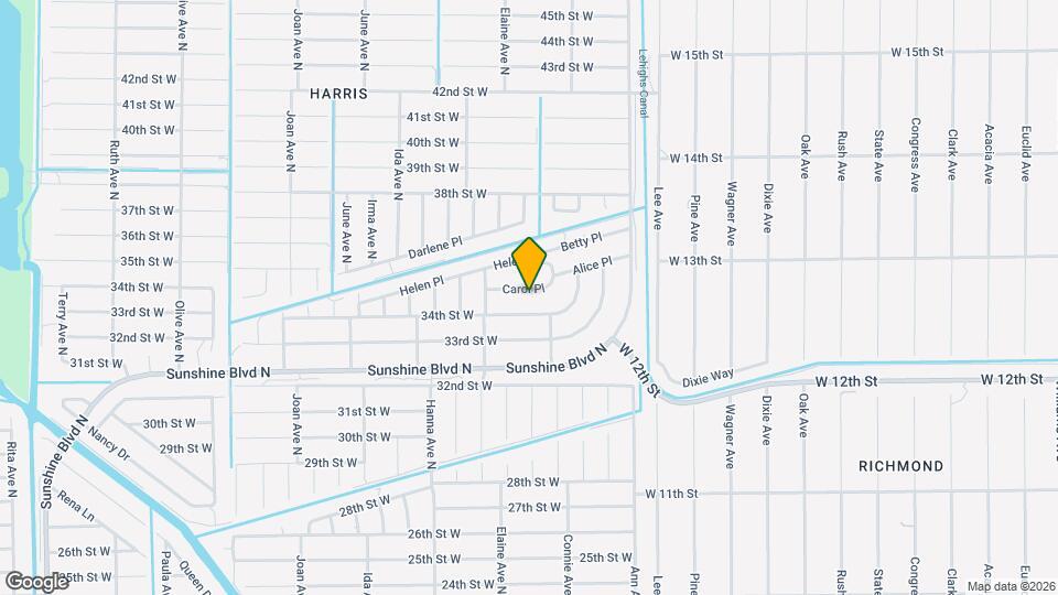 2611 Carol Pl Map and Location Details