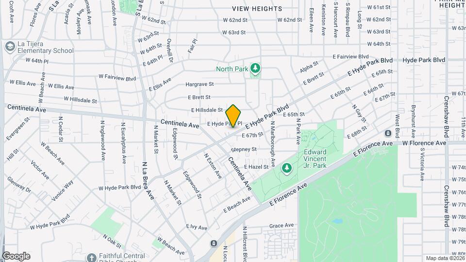 537 E Hyde Park Blvd Map and Location Details