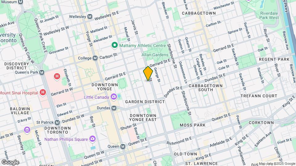 Ryerson International Living Learning Center Map and Location Details