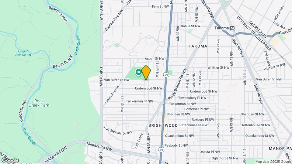 1304 Van Buren St NW Map and Location Details