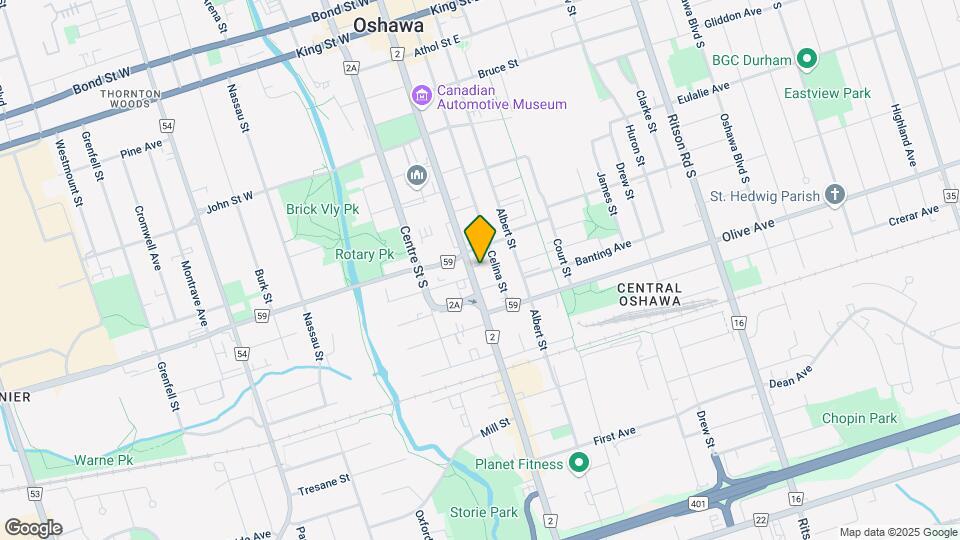 291 Simcoe St S Map and Location Details