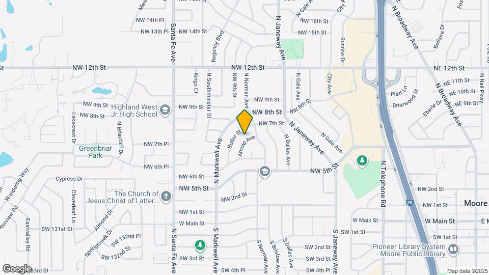 817 Arnold Ave Map and Location Details