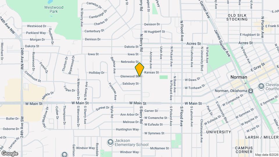 1202 Glenwood St Map and Location Details