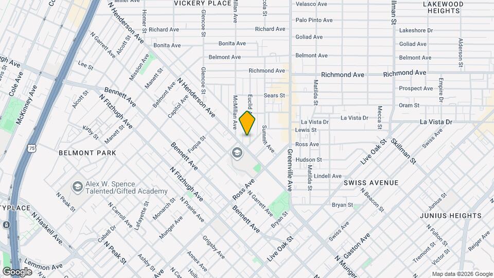 1811 Euclid Ave Map and Location Details