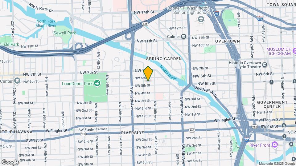1043 NW 5th St-Unit -1 Mapa y Detalles de la Ubicación
