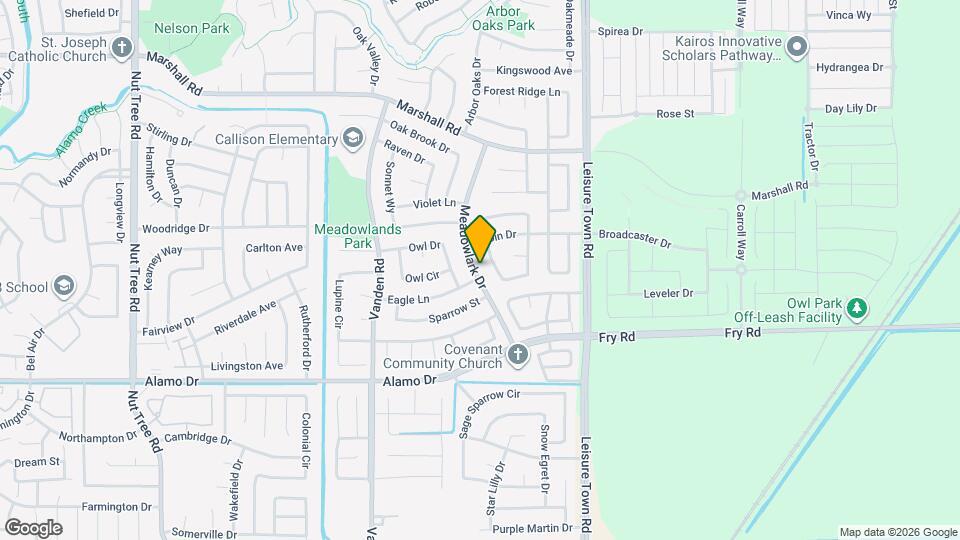 1103 Meadowlark Dr Map and Location Details