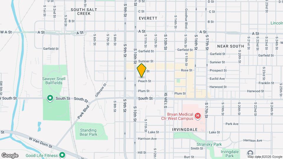 1040 Peach St Map and Location Details