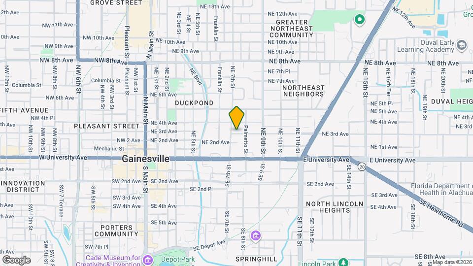 734 NE 3rd Ave Map and Location Details