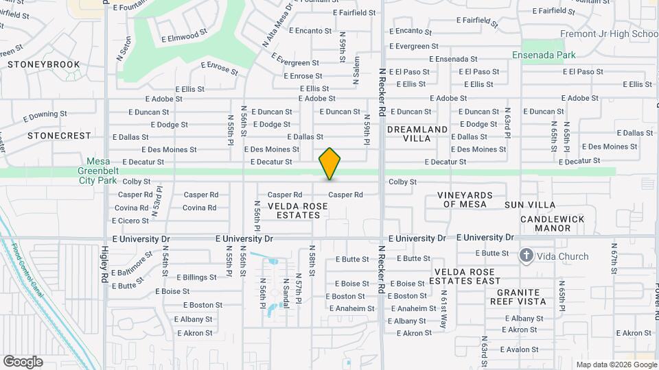 5827 Colby St Map and Location Details