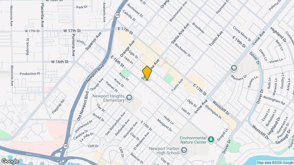 314 E 16th St Map and Location Details