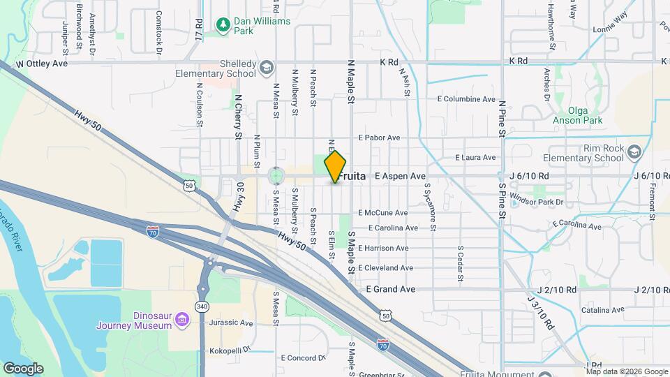 124 S Elm St Map and Location Details