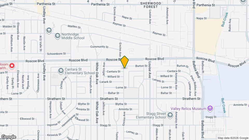 8216 Encino Ave Map and Location Details
