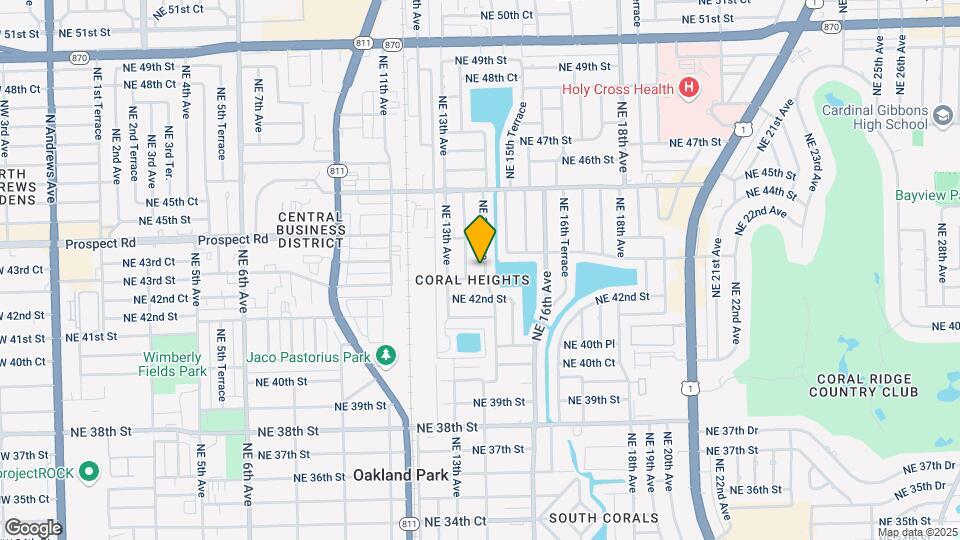4311 NE 15th Ave Map and Location Details