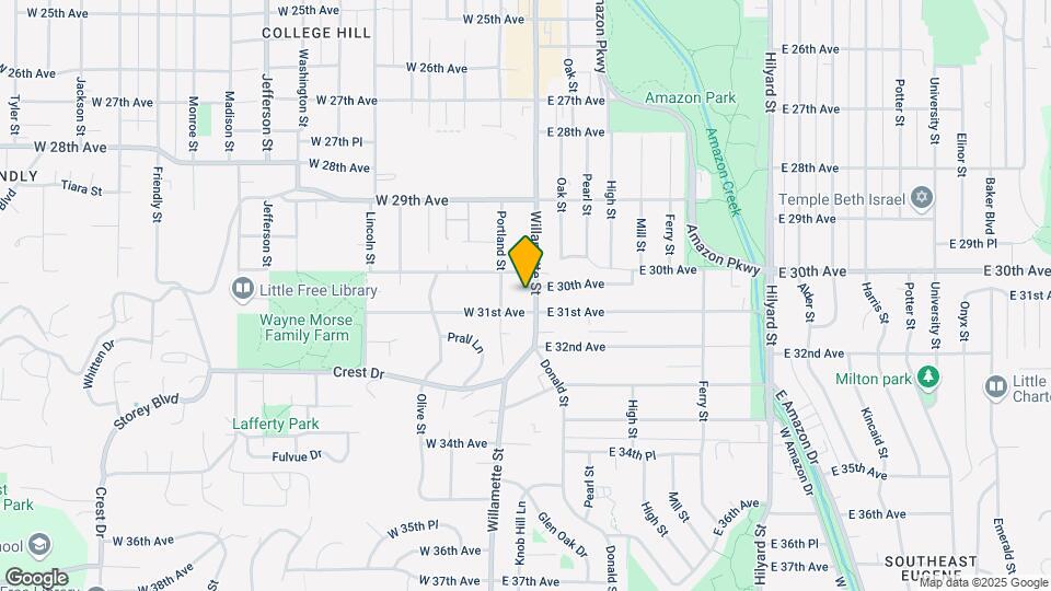 3030 Willamette St Map and Location Details