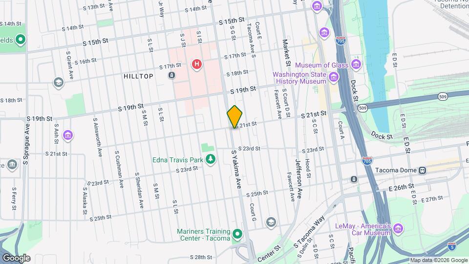 2103 S Yakima Ave Map and Location Details