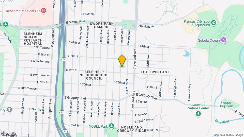 6835 Askew Ave Map and Location Details