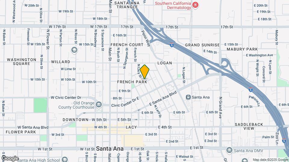 901 N Lacy Map and Location Details