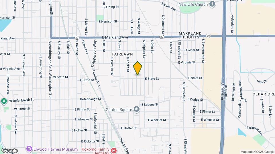 1252 S Waugh St Map and Location Details