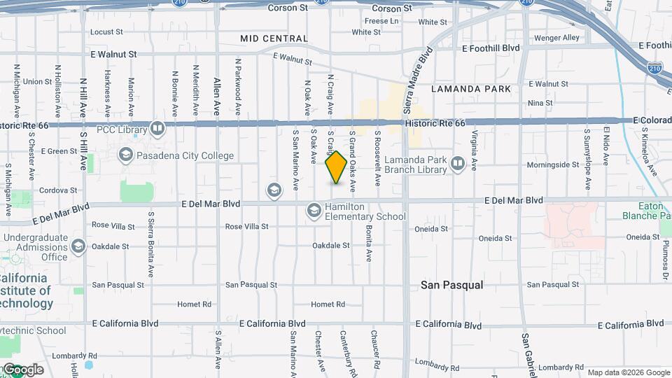 188-192 S Craig Ave Map and Location Details