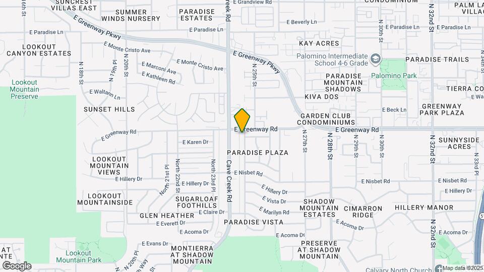 15232 N 24th Pl Mapa y Detalles de la Ubicación