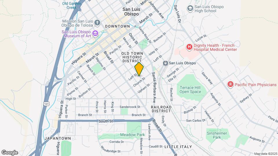 1727 Chorro St Map and Location Details