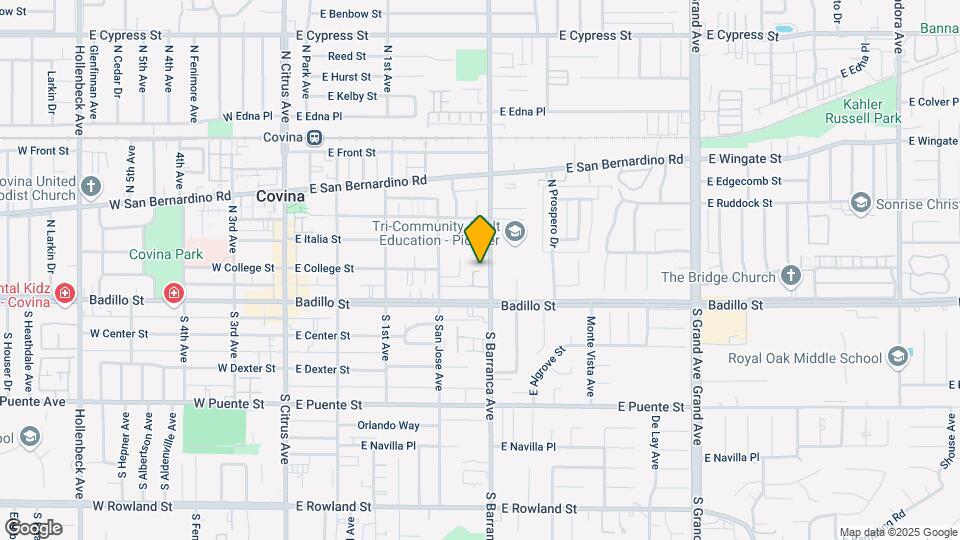 149 N Barranca Ave Map and Location Details
