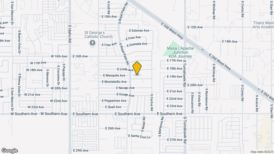 926 E Mesquite Ave Map and Location Details