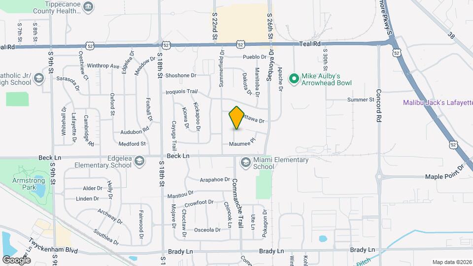 2513 Oswego Ln Map and Location Details