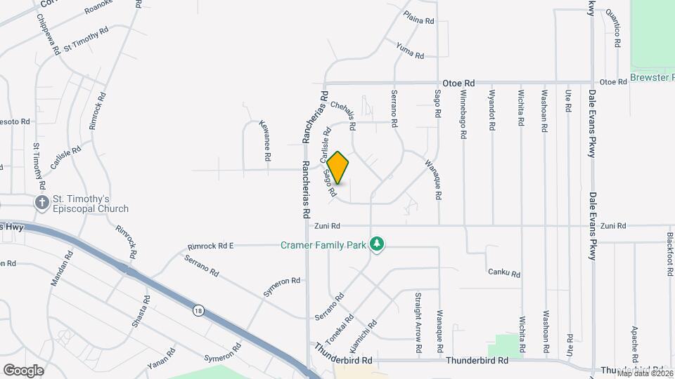 15728 Sago Rd Map and Location Details