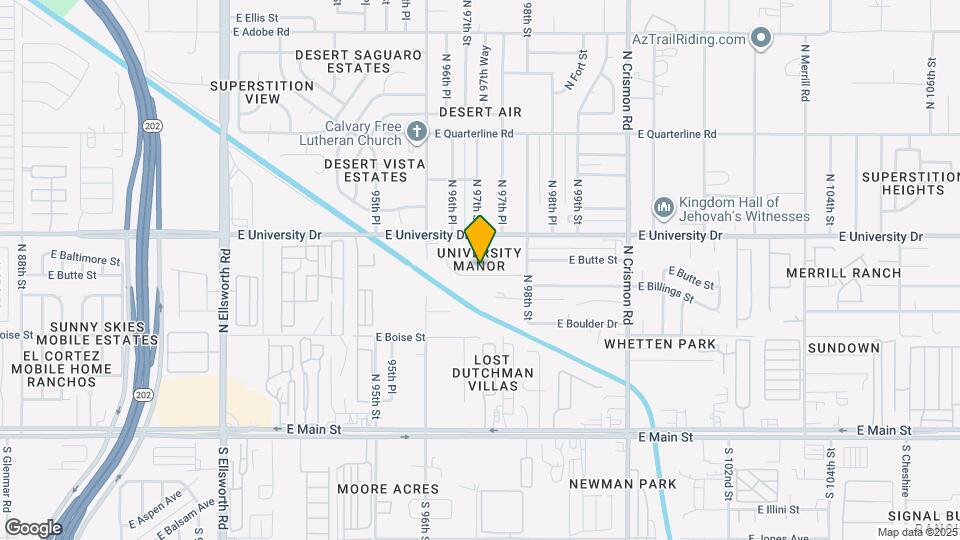 9702 E Butte St Map and Location Details