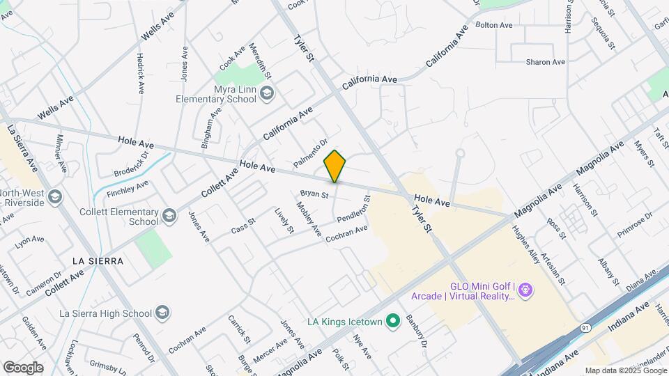 10408 Hole Ave Map and Location Details