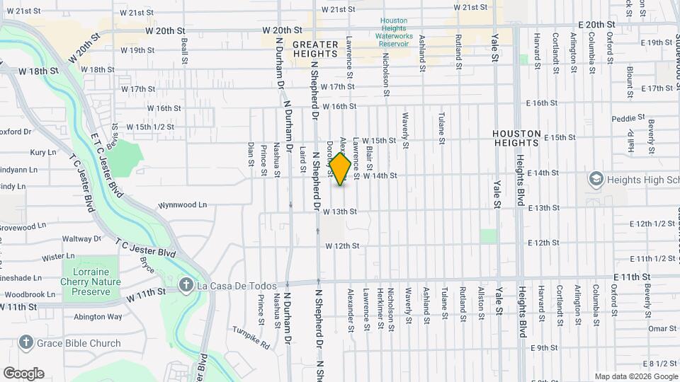1329 Alexander St Mapa y Detalles de la Ubicación