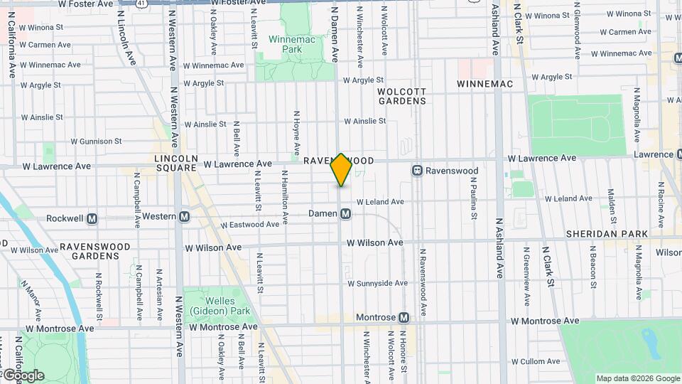 4715 N Damen Ave Map and Location Details