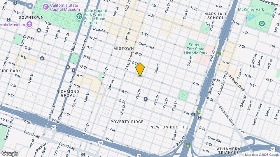 2222 P St Mapa y Detalles de la Ubicación