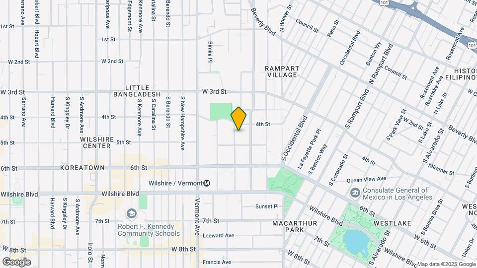 424 S Westmoreland Ave Map and Location Details
