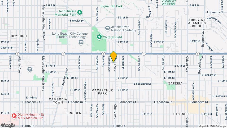1715 Cherry Ave Mapa y Detalles de la Ubicación
