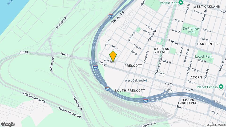 1709 Goss St Map and Location Details